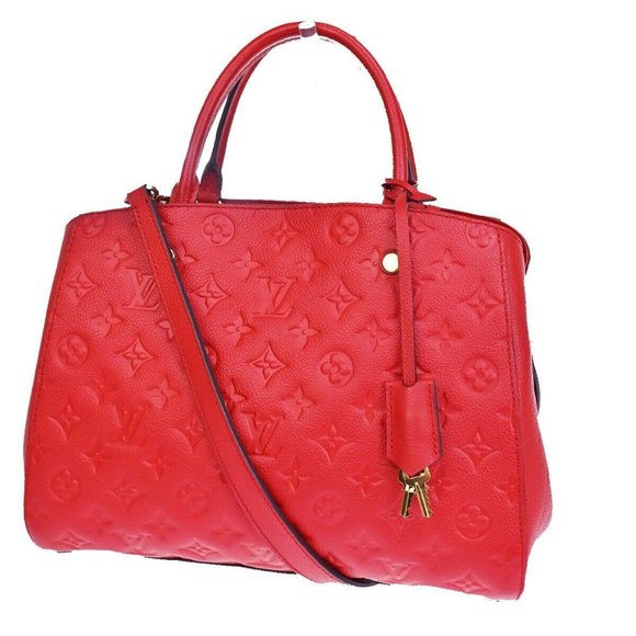 LOUIS VUITTON Montaigne MM 2Way Hand Bag Monogram Empreinte - Picture 1 of 16